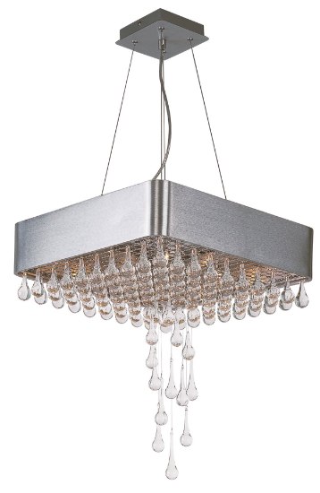 Picture of Drops 9-Light Pendant AL Clear G4 Xenon (OA HT 126") (CAN 11.75"x11.75")