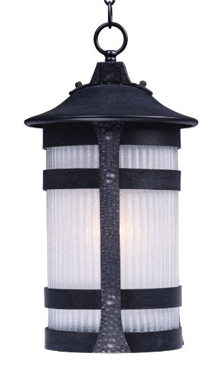 Foto para Casa Grande 1-Light Outdoor Pendant AR Constellation Textured Ribbed Glas MB Incandescent Incandescent