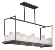 Foto para Urban Nights 29-Light Chandelier TXB Frosted Frosted Glass G9 Xenon Xenon + LED