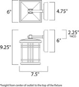 Foto para Sienna 1-Light Mini Outdoor Wall ET Frosted Seedy MB Incandescent