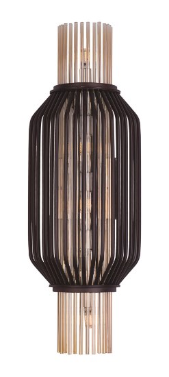 Picture of Aviary LED 5-Light Wall Mount OI Cognac Cognac Glass Rod G9 LED (CAN 5.51"x5.51"x1.38")