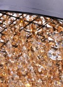 Picture of Mystic 22-Light LED Pendant BZ Scotch Crystal PCB LED 32"x12"x6.75" (OA HT 9.5"-118") (CAN 11.81"x5.51"x1.57")