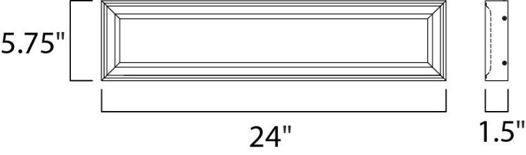 Foto para Rembrant LED Bath Vanity PN White PCB LED 24"x5.75"