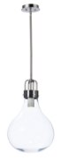 Foto para Kinetic LED 1-Light Large Pendant DSN Clear Glass PCB LED (OA HT 66")