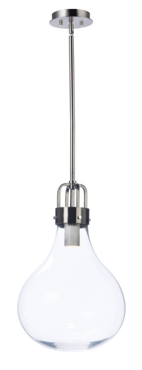 Foto para Kinetic LED 1-Light Large Pendant DSN Clear Glass PCB LED (OA HT 66")