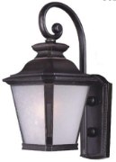 Foto para Knoxville LED Outdoor Wall Lantern BZ Frosted Seedy 9"x18.5"