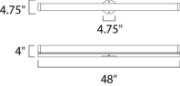 Foto para Polar LED 48" Bath Vanity PC White Glass PCB LED