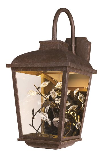 Picture of Arbor LED 1-Light Outdoor Wall Lantern AE Clear Clear Glass PCB LED 11"x23.5"