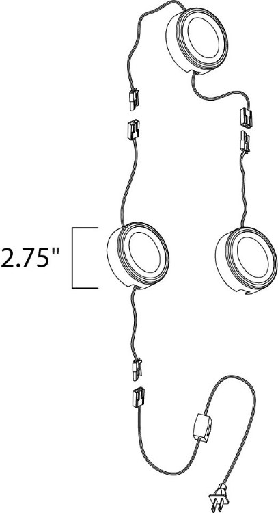 Picture of CounterMax MX-LD-AC LED Puck 2700K BRZ PCB LED 2.75"x2.75"x1"