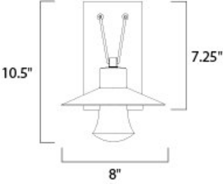Foto para Civic LED 1-Light Small Outdoor Wall Lantern ABZ Clear PCB LED