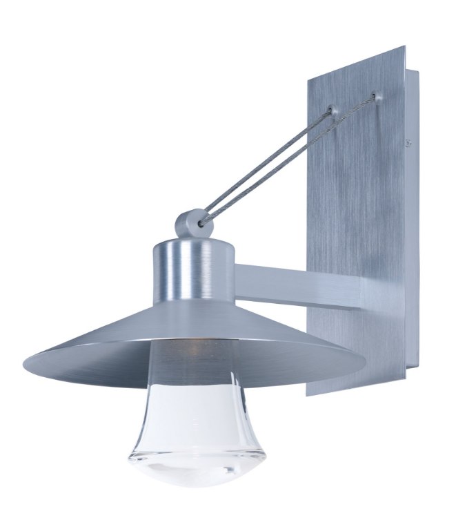 Foto para Civic LED 1-Light Large Outdoor Wall Lantern AL Clear Glass PCB LED