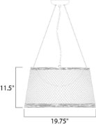 Foto para Bahama 1-Light Pendant NA Hemp String PCB LED 20.25"x11" (OA HT 132")