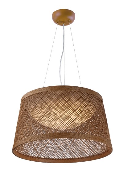 Foto para Bahama 1-Light Pendant NA Hemp String PCB LED 24.25"x12.5" (OA HT 134")