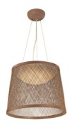 Foto para Bahama 1-Light Pendant NA Hemp String PCB LED 24.25"x19" (OA HT 140")