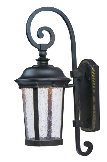 Picture of Dover LED Outdoor Wall Lantern BZ Seedy 8"x21"