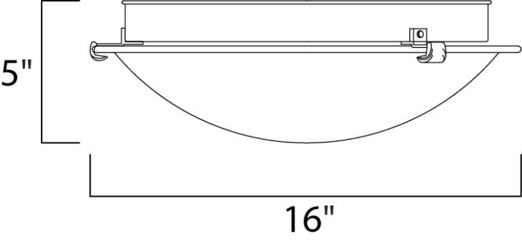 Foto para Essentials-555x-Wall Sconce SN Frosted Frosted Glass LED 16"x16"x5" (CAN 13.75"x13.75"x1.5")