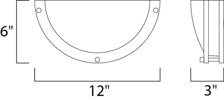 Foto para Linear LED Wall Sconce SN White Opal Acrylic 12"x6"