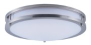 Foto para Linear LED Flush Mount SN White Opal Acrylic 16"x16"x4"