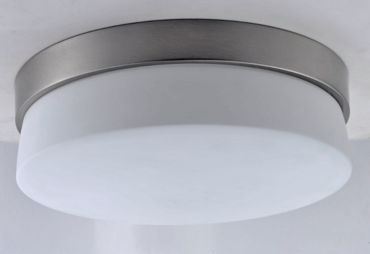 Picture of Flux LED Flush Mount SS Satin White Opal Glass PCB LED 11"x11"x4"