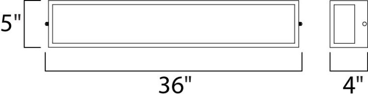 Foto para Vanity LED Bath Vanity SN White Opal Acrylic PCB LED 36"x5"