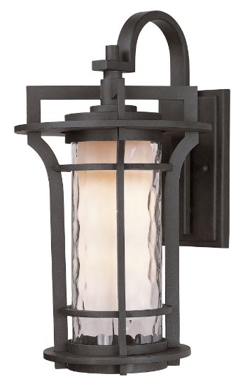 Foto para Oakville LED 1-Light Outdoor Wall Lantern BO Water Glass GU24 LED 10"x17.5"