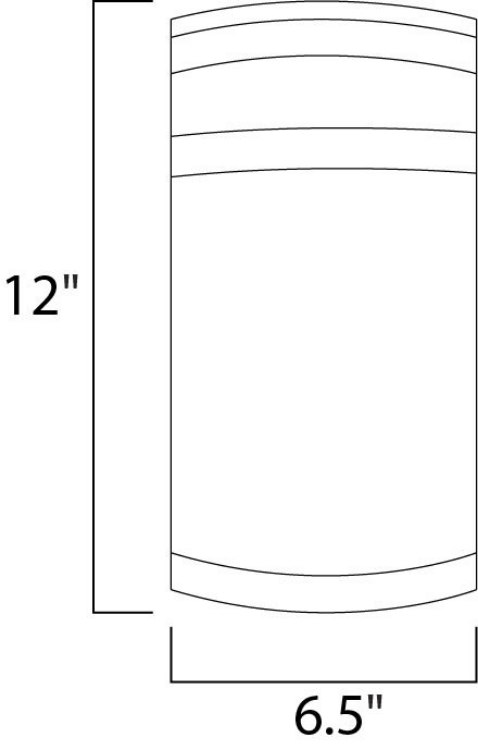 Foto para Arc LED 2-Light Outdoor Wall Lantern OI Frosted GU24 LED