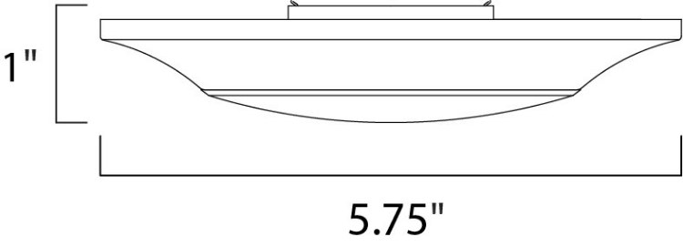Picture of Diverse LED Mini Flush Mount 2700K Wet WT White Acrylic PCB LED 5.75"x5.75"x1"