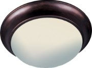 Picture of Essentials - 5850-Flush Mount OI 2-lights Frosted Glass MB Incandescent Incandescent