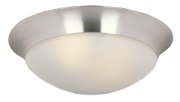 Picture of Essentials - 5850-Flush Mount SN 3-lights Frosted Glass MB Incandescent Incandescent