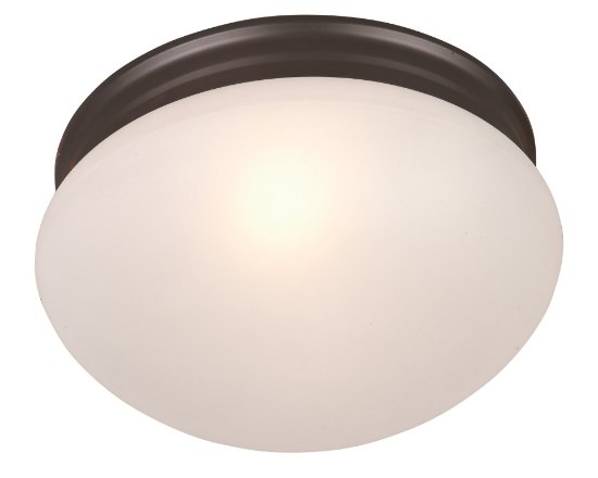 Picture of Essentials - 588x-Flush Mount OI 2-lights Frosted Glass MB Incandescent Incandescent