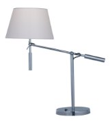 Foto para Hotel LED 1-Light Table Lamp PC Wafer Linen GU24 LED (OA HT 19.75"-30.75")