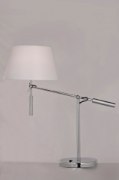 Foto para Hotel LED 1-Light Table Lamp PC Wafer Linen GU24 LED (OA HT 19.75"-30.75")