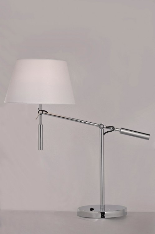 Foto para Hotel LED 1-Light Table Lamp PC Wafer Linen GU24 LED (OA HT 19.75"-30.75")