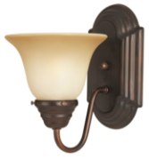 Picture of Essentials - 801x-Wall Sconce OI Wilshire Glass MB Incandescent Incandescent