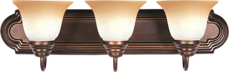 Foto para Essentials - 801x-Bath Vanity OI 3-lights Wilshire Glass MB Incandescent Incandescent