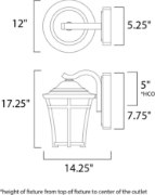 Foto para Balboa DC EE 1-Light Large Outdoor Wall CO Lace GU24 Fluorescent Fluorescent