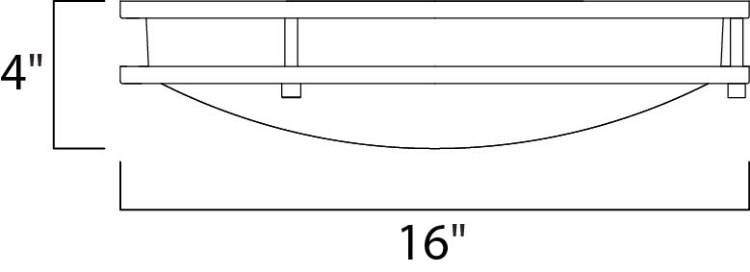 Foto para Linear EE 3-Light Flush Mount SN White Opal Acrylic GU24 Fluorescent Fluorescent