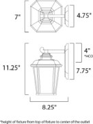 Foto para Radcliffe EE 1-Light Small Outdoor Wall BO Weathered Frost GU24 Fluorescent Fluorescent 7"x11.25"