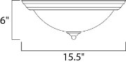 Picture of 3-Light Flush Mount OI Frosted Glass GU24 Fluorescent Fluorescent