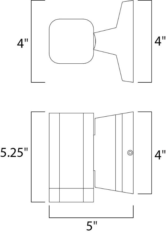 Foto para Lightray LED Wall Sconce Wet ABZ Acrylic PCB LED 4.75"x5.25"