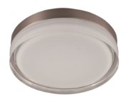 Foto para Illuminaire LED Flush Mount SN Clear/White Clear/White Glass PCB LED 9"x9"x2.5"