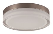 Foto para Illuminaire LED Flush Mount SN Clear/White Clear/White Glass PCB LED 9"x9"x2.5"