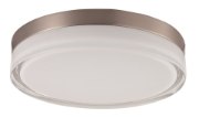 Foto para Illuminaire LED Flush Mount SN Clear/White Clear/White Glass PCB LED 11"x11"x2.5"