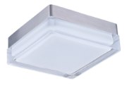 Foto para Illuminaire LED Flush Mount SN Clear/White Clear/White Glass PCB LED 7"x7"x2.5"