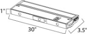 Foto para CounterMax MX-L-120-3K 30" 2700-4000K LED UC BZ PCB LED