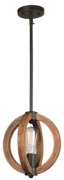 Foto para Bodega Bay 1-Light Pendant w/Bulb AR MB Incandescent Incandescent (OA HT 13.5"-55.5")