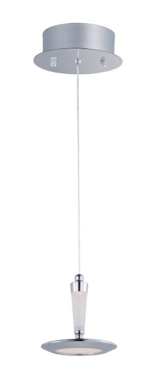 Foto para 7.2W Hilite 1-Light LED Pendant PC White Acrylic PCB LED (OA HT 5.75"-125.75")