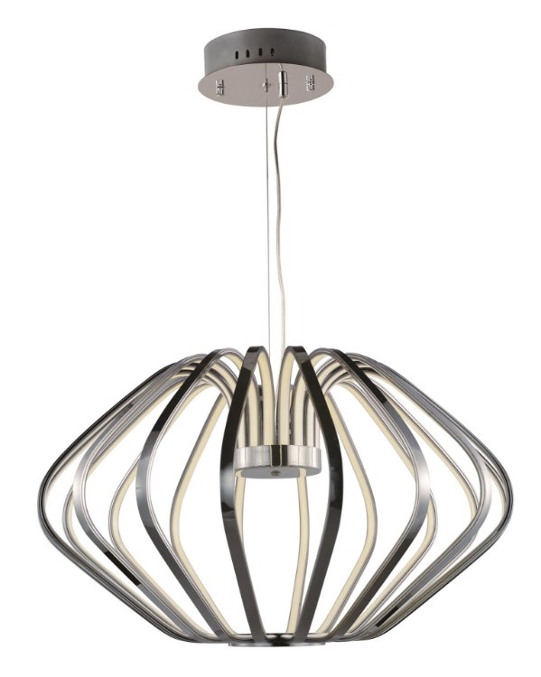 Foto para 7.56W Argent LED Pendant PC Acrylic PCB LED (OA HT 22"-142") (CAN 9.9"x9.9"x1.7")