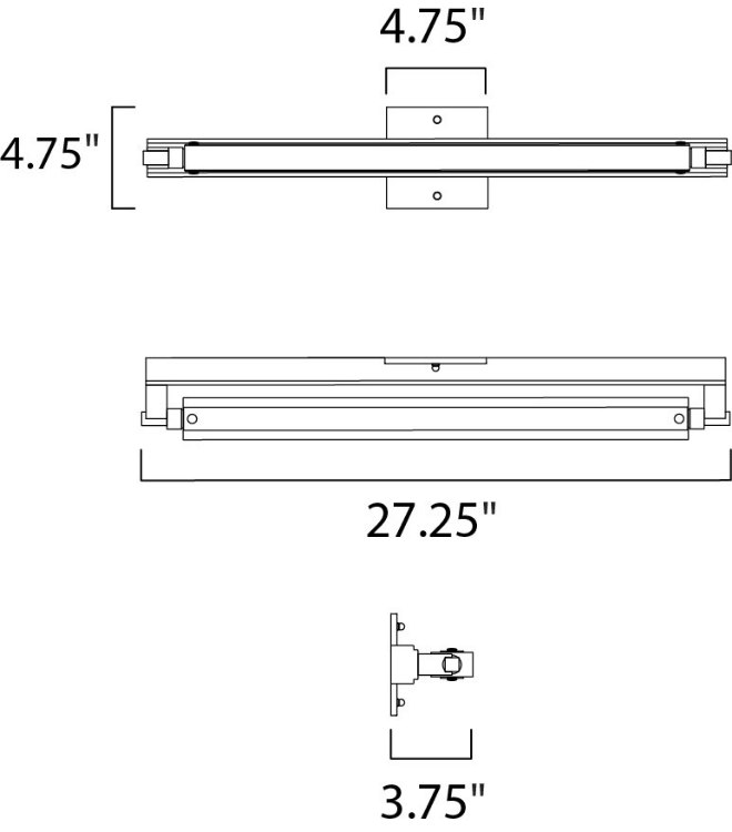 Foto para 12W Pivot 1-Light LED Wall Sconce PC Clear Glass PCB LED
