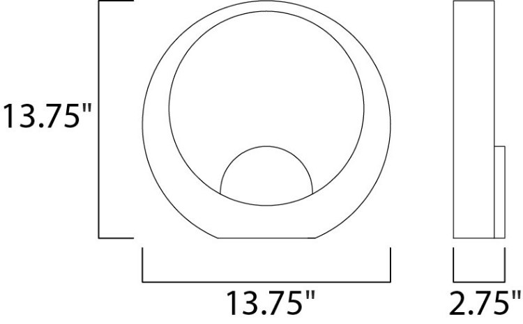 Foto para 19W Alumilux LED Outdoor Wall Sconce BZ PCB LED